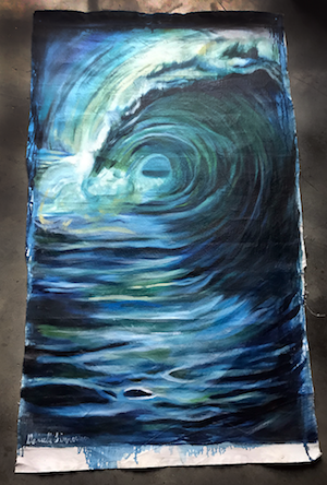 commission portrait, Wave