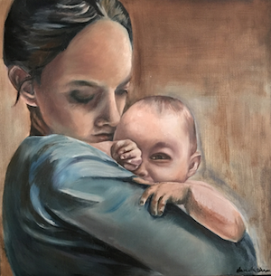 commission portrait, Mother and Child